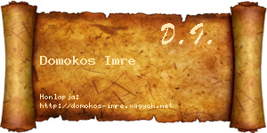 Domokos Imre névjegykártya